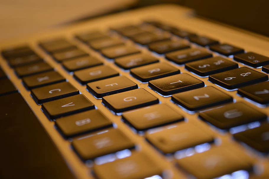 keyboard, macbook air, laptop, computer, work, notebook, apple HD wallpaper
