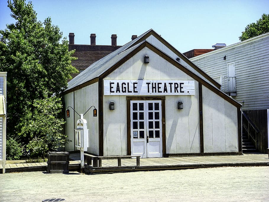 Eagle Theatre, California's First Theatre in Sacramento, building, HD wallpaper
