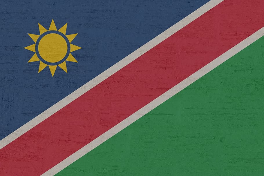 namibia, flag, international, symbol, sign, communication, road HD wallpaper