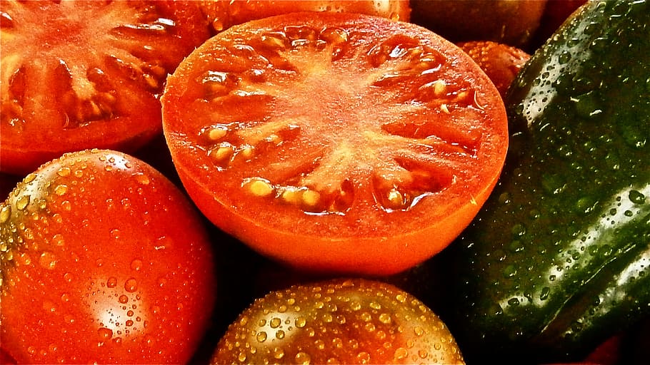 Fruit, Tomato, Vegetable, Nature, vegetables, food and drink HD wallpaper