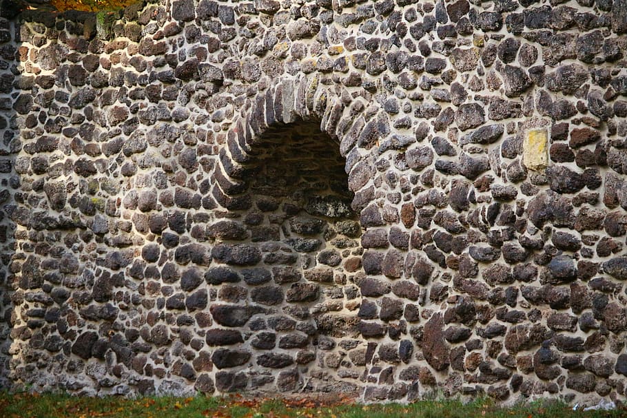 stone wall, grotto, feilenmoos, clumping stone, grass stone HD wallpaper