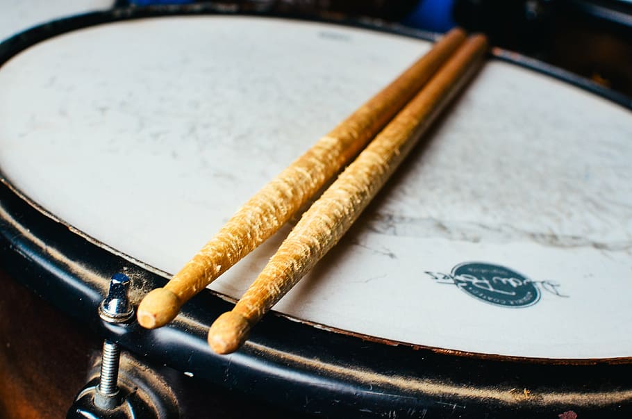 box, battery, drumsticks, instrument, music, close-up, no people HD wallpaper