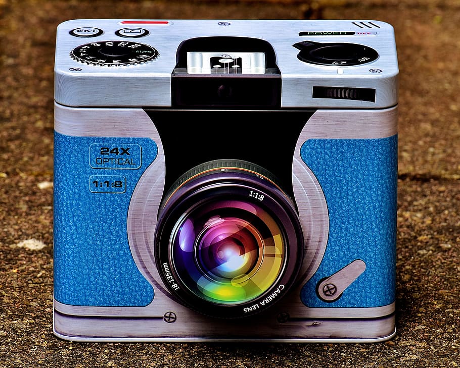 Tin Can, Camera, Storage, Box, Rifle, vessel, decorative, practical HD wallpaper