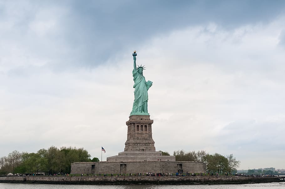 HD wallpaper: Statue of Liberty at daytime, Liberty, New York, Sky ...