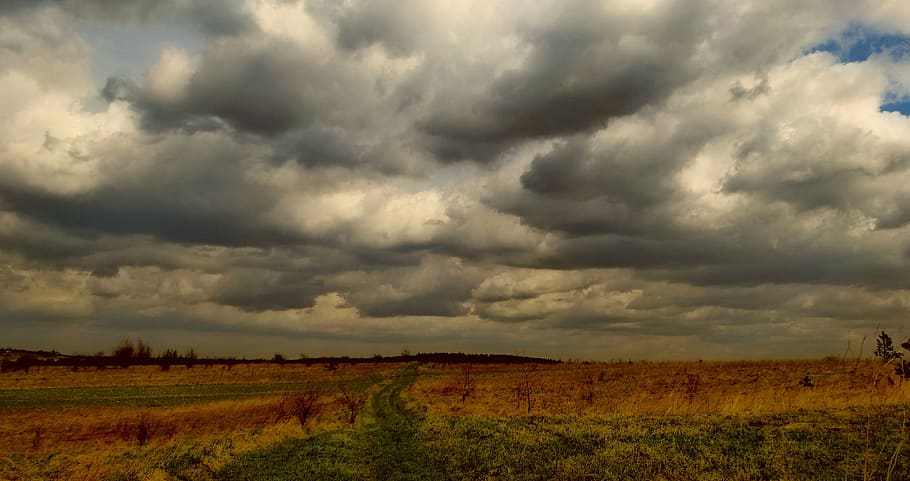 olkusz, poland, landscape, clouds, dark, sky, nature, cloud - Sky HD wallpaper