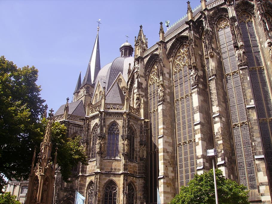 aachen, germany, cathedral, our lady, catholic, faith, religion, HD wallpaper
