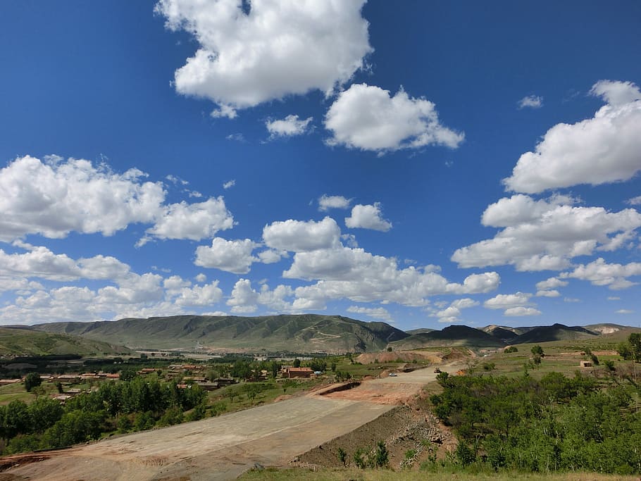 landscape, cloud, road building, beijing, sky, cloud - sky HD wallpaper