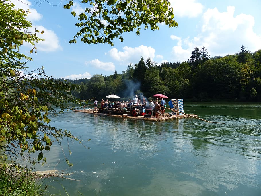 Isar, Water, Flow, floos, georg stein, river landscape, nature HD wallpaper