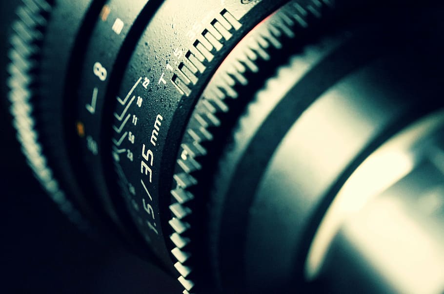 35 mm camera lens, sony, walimex, focal length, close, video, HD wallpaper