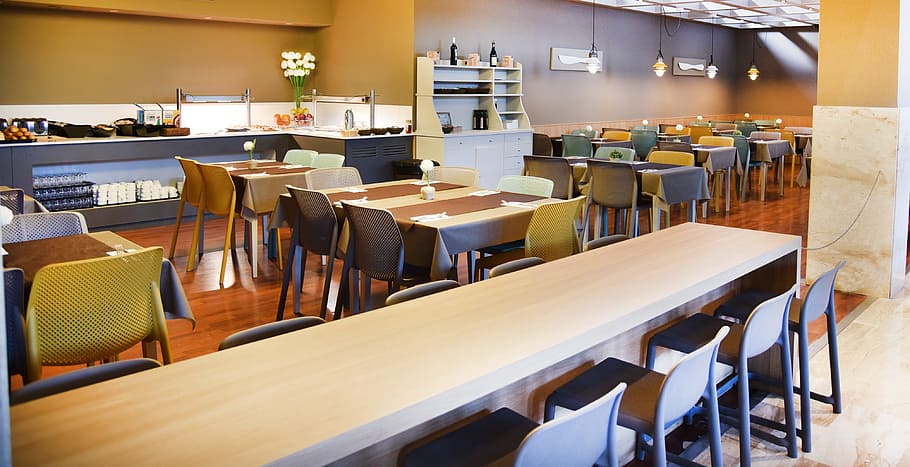 restaurant, relax, summer, table, chair, seat, education, furniture HD wallpaper