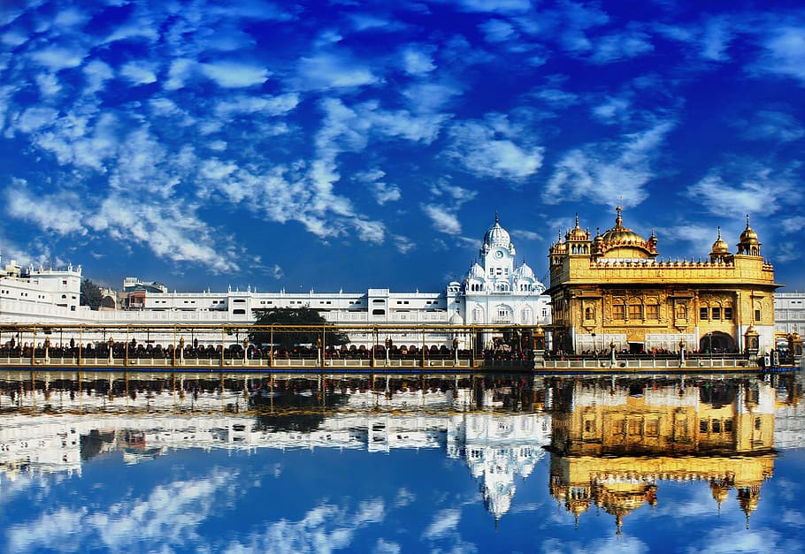 sky, landmark, water, building, architecture, castle, daylight HD wallpaper