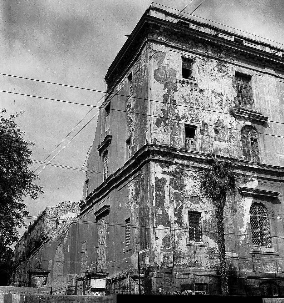 earthquake, collapse, rubble, naples, palace escape, faculty HD wallpaper