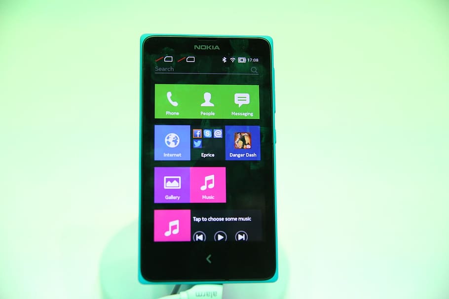 black Nokia Windows smartphone, windows phone, mobile phone, microsoft, HD wallpaper