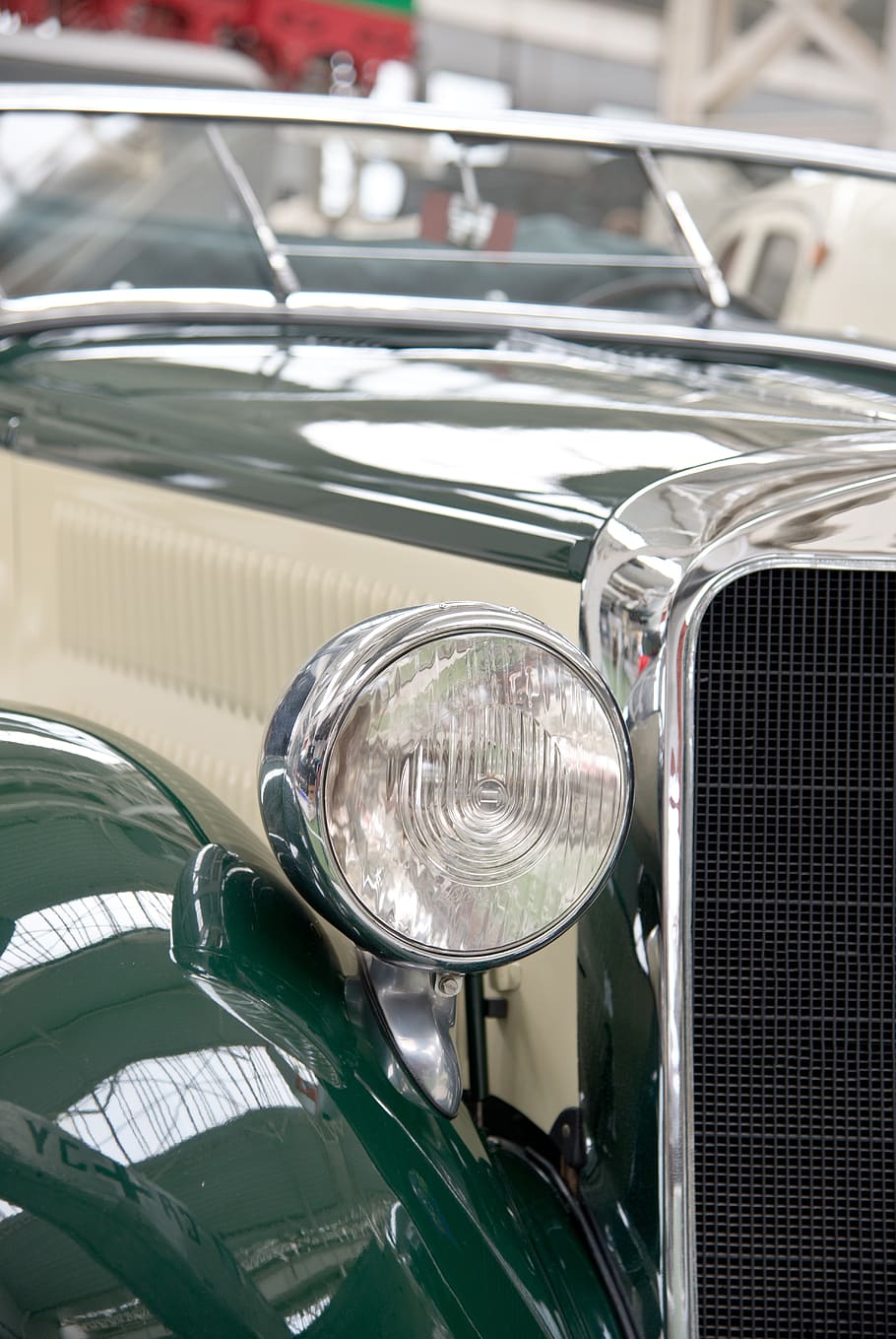 auto, automotive, classic, spotlight, old, oldtimer, automobile HD wallpaper