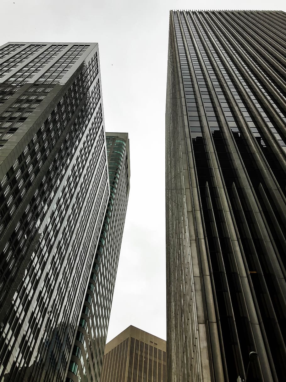 skyscraper, architecture, construction, modern, facade, building HD wallpaper