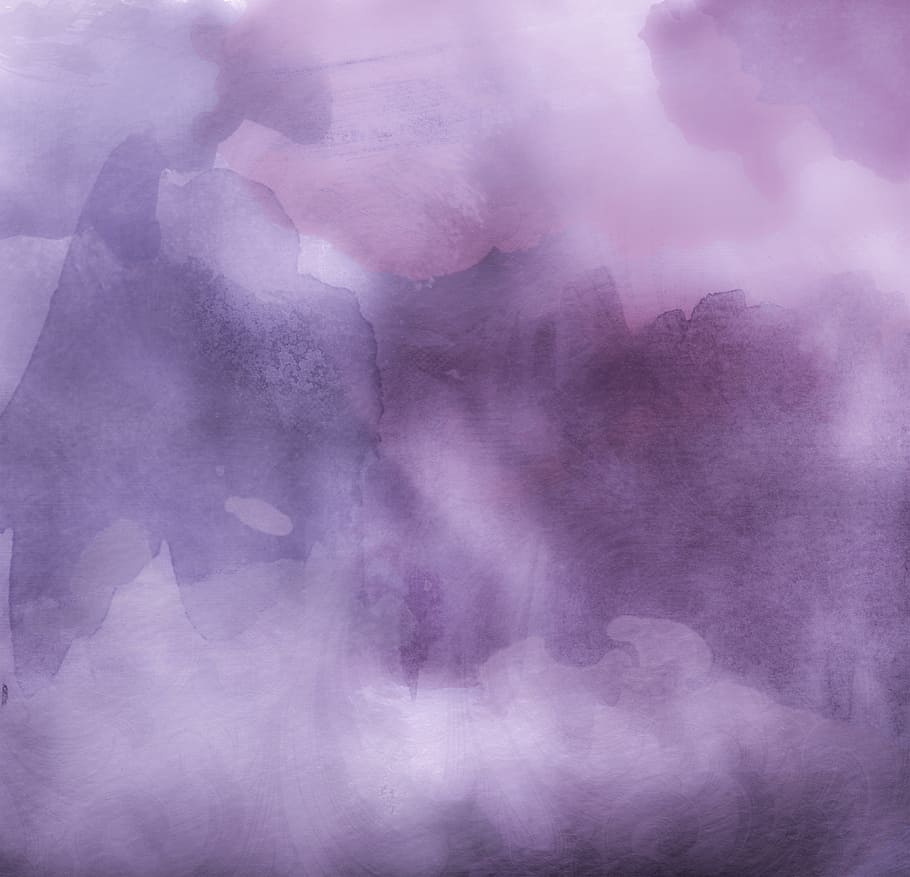 photo of purple fog decor, watercolors, lilac, violet, background, HD wallpaper