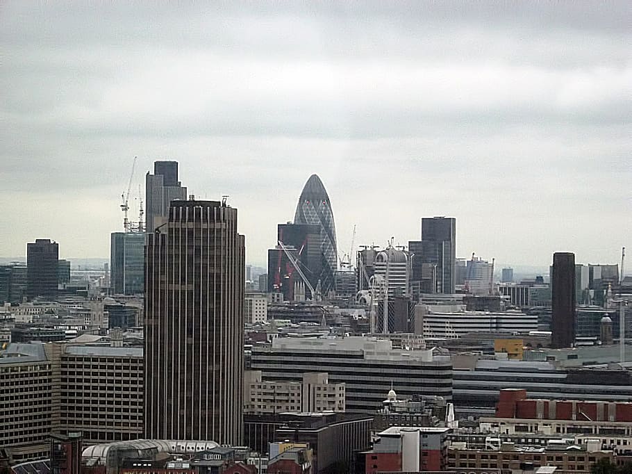 landscape, buildings, cloudy, london, built structure, architecture HD wallpaper