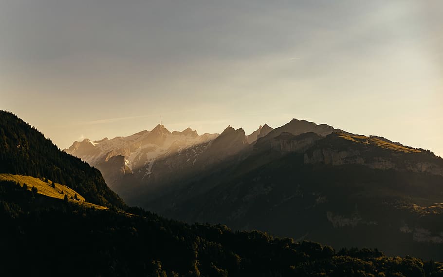 landscape photography of mountain, landscape photography of mountains HD wallpaper