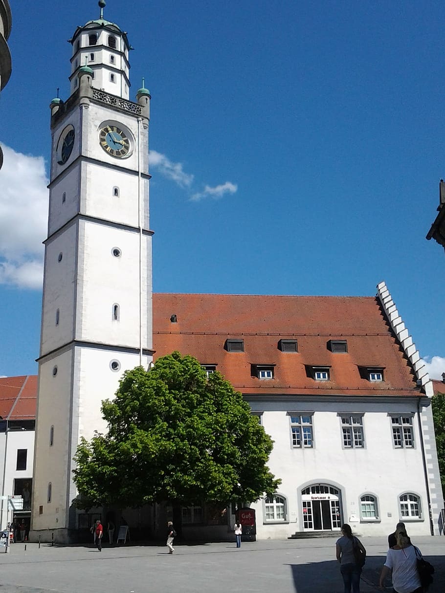 church, historically, monument, ravensburg, building, historic old town, HD wallpaper