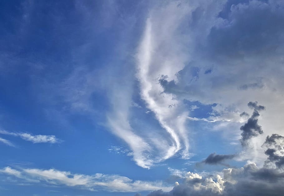 clouds, sky, storm clouds, sky clouds, blue sky clouds, clouded HD wallpaper