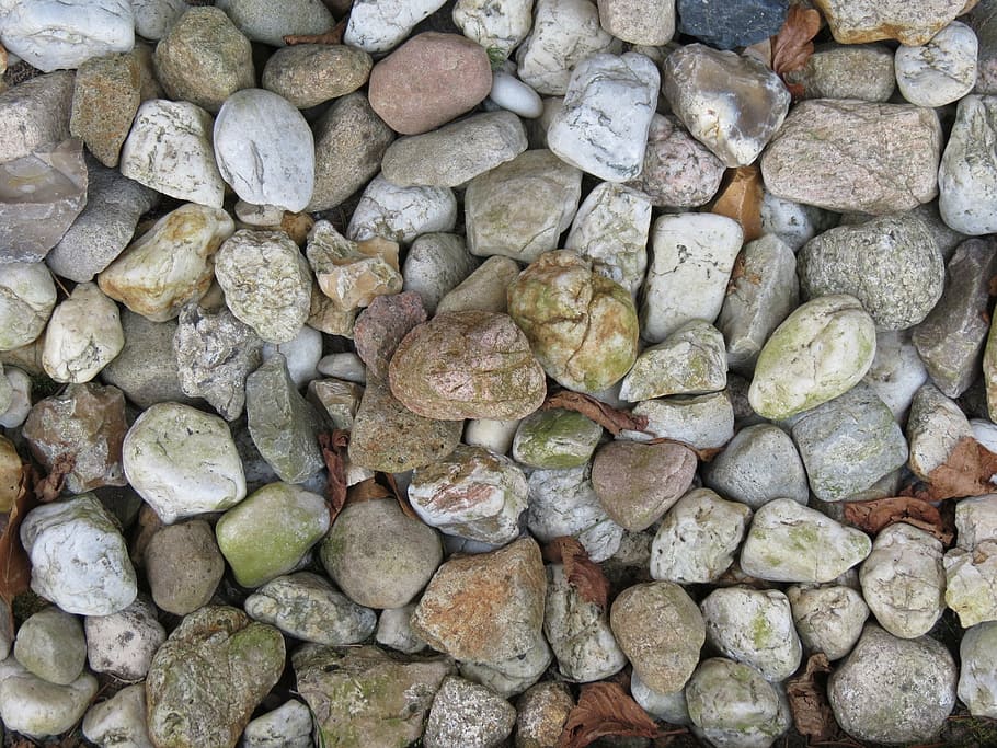 stones, bed, grey, backgrounds, pattern, rock - Object, material HD wallpaper