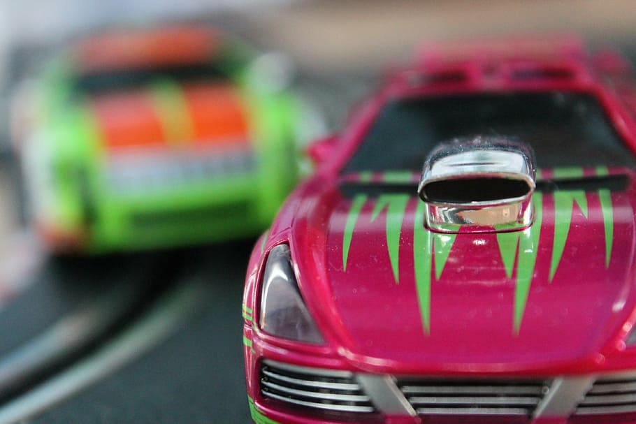 carrera, auto, red, miniature, toys, automotive, automobile HD wallpaper