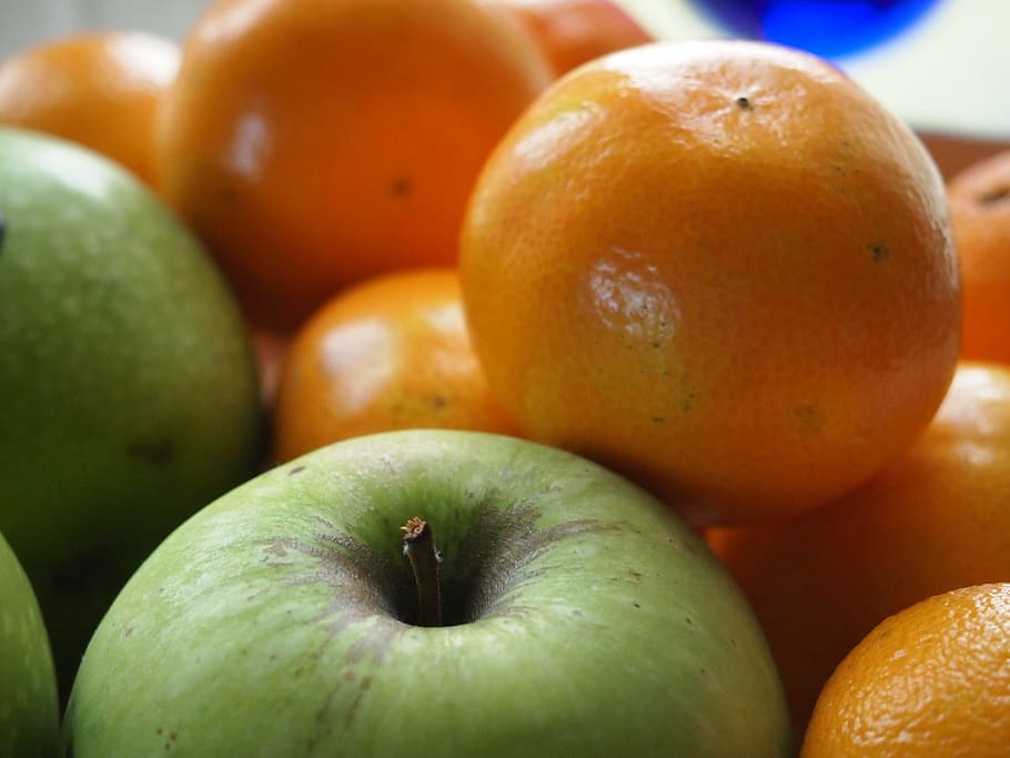 fruit, apple, clementine, healthy eating, food and drink, wellbeing HD wallpaper