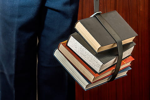 four assorted books, student, study, education, university HD wallpaper