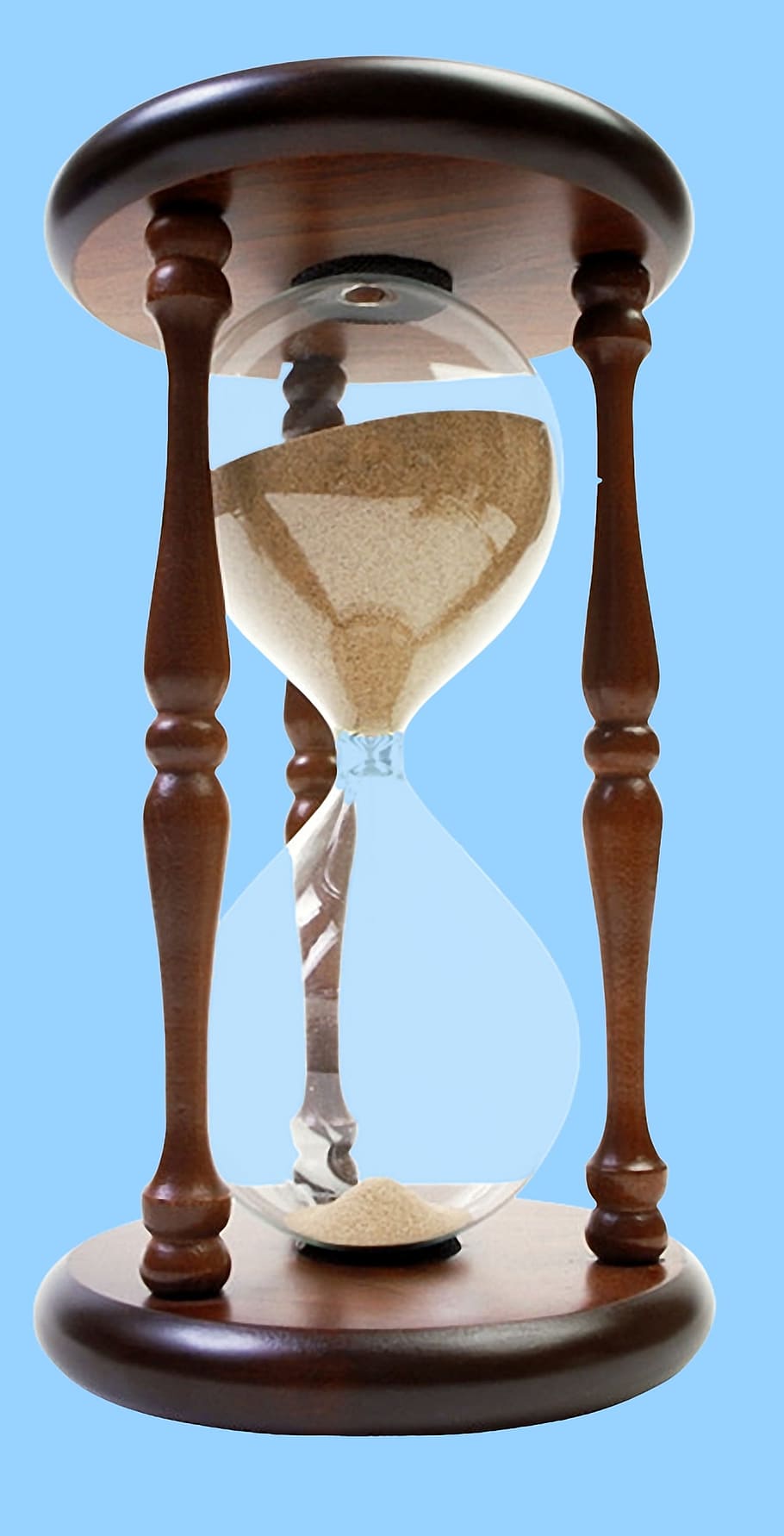 brown wooden framed sand hourglass, time, close-up, indoors HD wallpaper