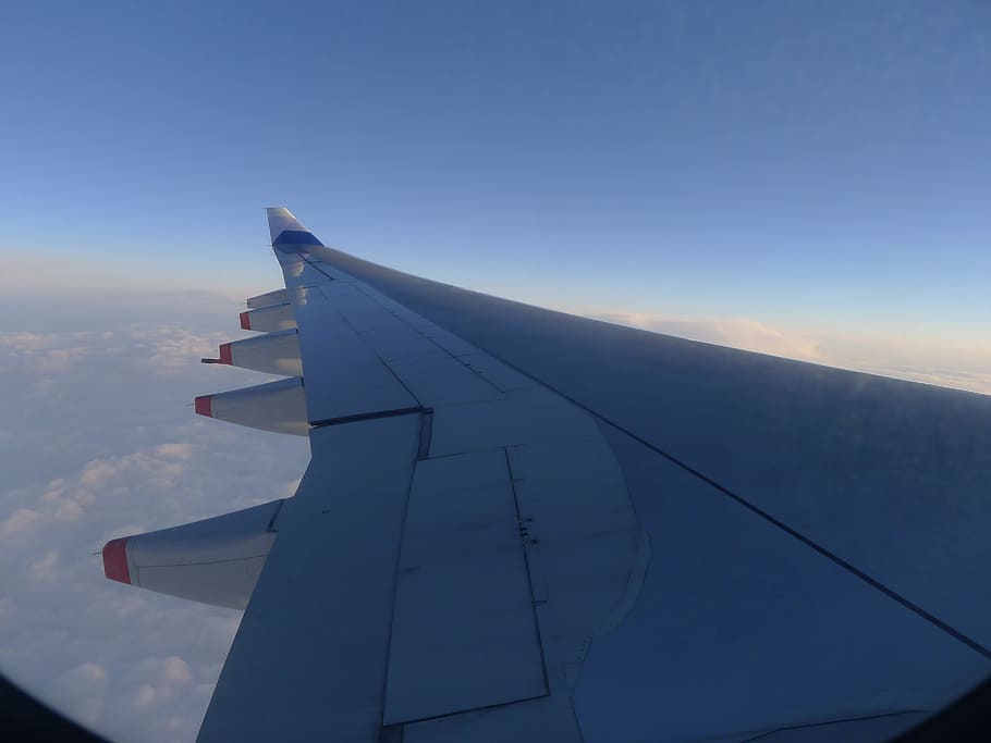 jet de go pocket, clouds, flight, sky, air vehicle, airplane HD wallpaper