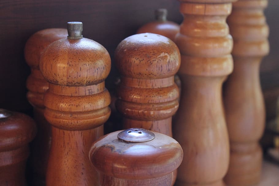 selective focus photography of pepper mill, Grinder, Spice, spice mills, HD wallpaper
