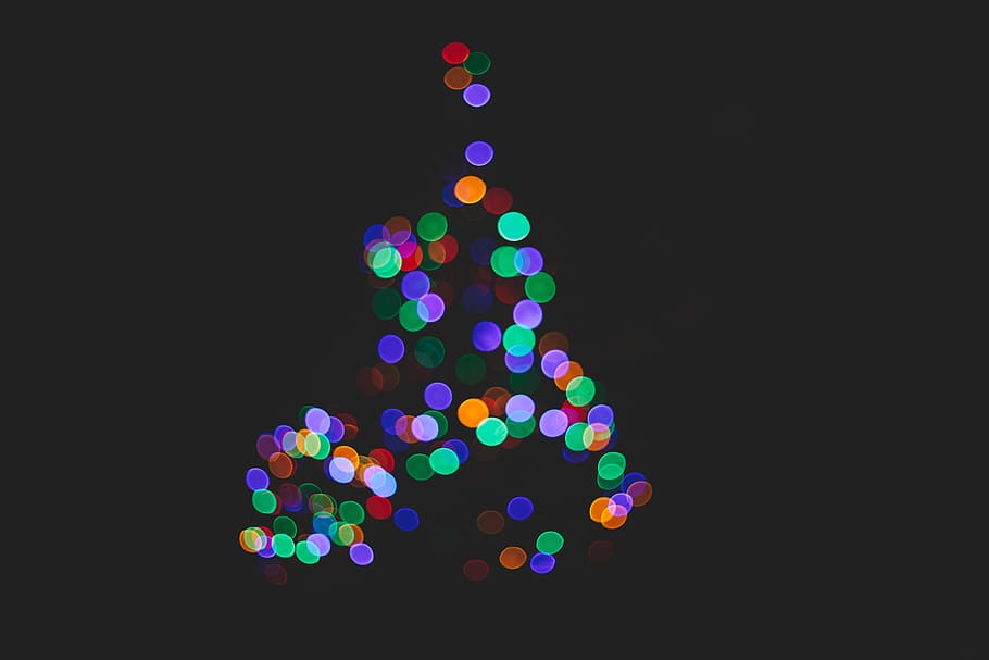 dark, night, lights, multi colored, decoration, illuminated HD wallpaper
