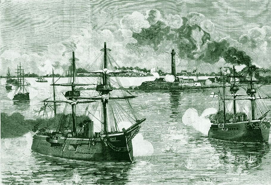 Bombardment by British Naval Forces in Alexandria, Egypt, Navy