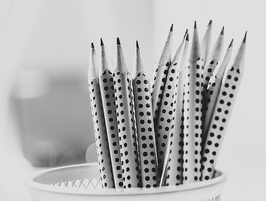 hd-wallpaper-grayscale-photography-of-pencils-inside-tray-drawing