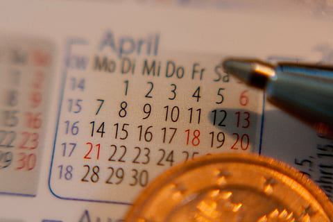 April calendar, date, time, pen, office, appointment, schedule HD wallpaper