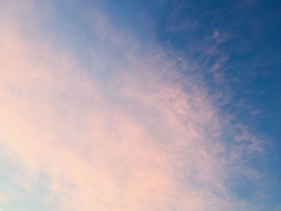 cloudy sky during daytime, sea, clouds, blue, nature, cloud - sky HD wallpaper