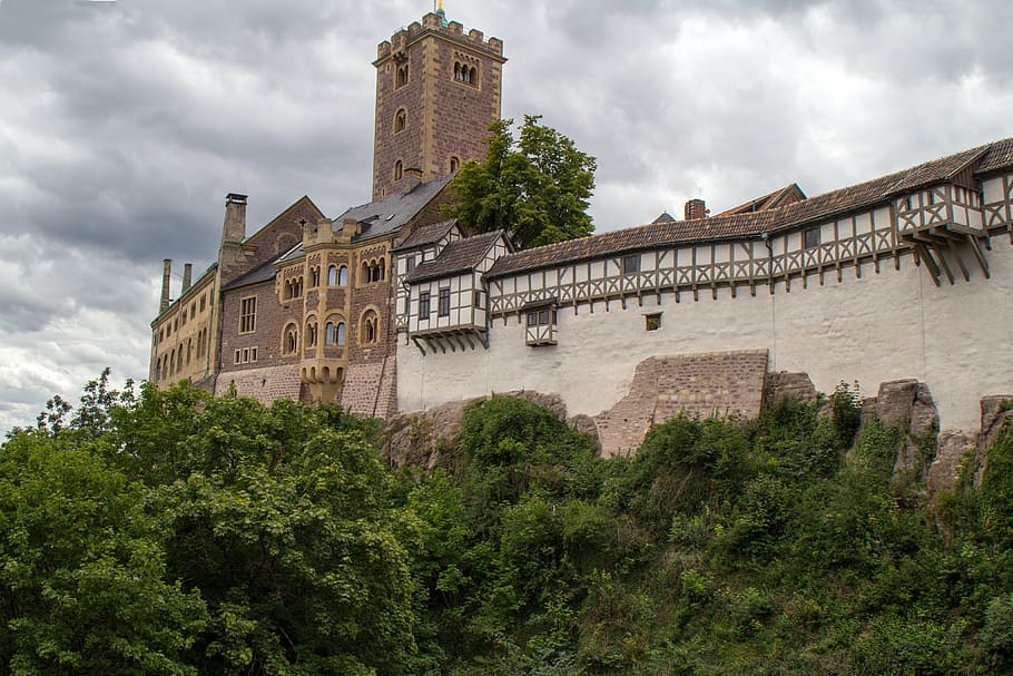 thuringia germany, castle, wartburg castle, eisenach, world heritage HD wallpaper