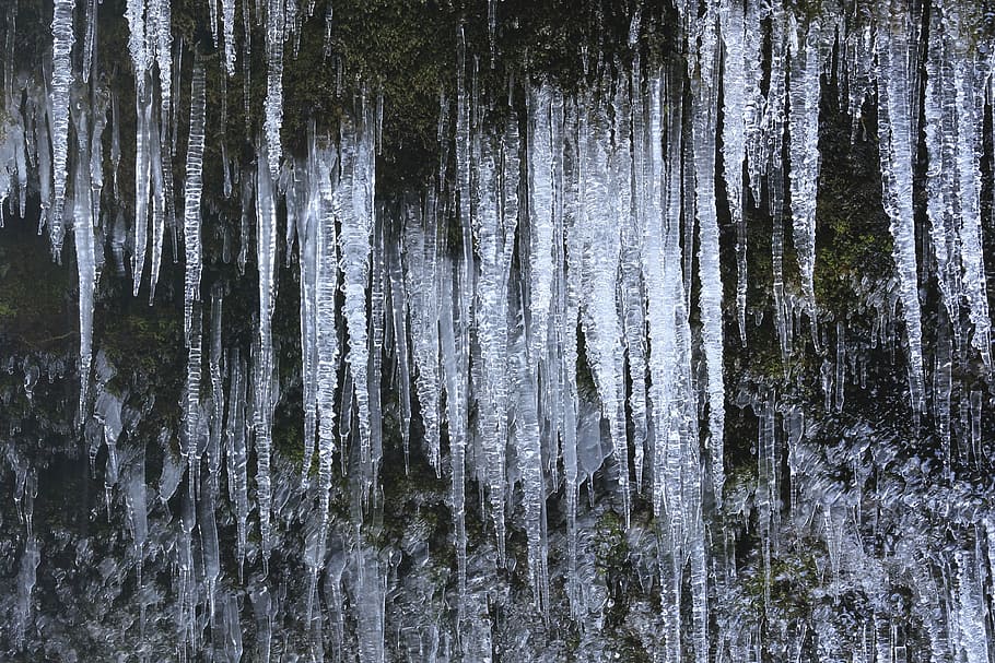 close-up photo of ice, snow, winter, cold, weather, solid, nature HD wallpaper