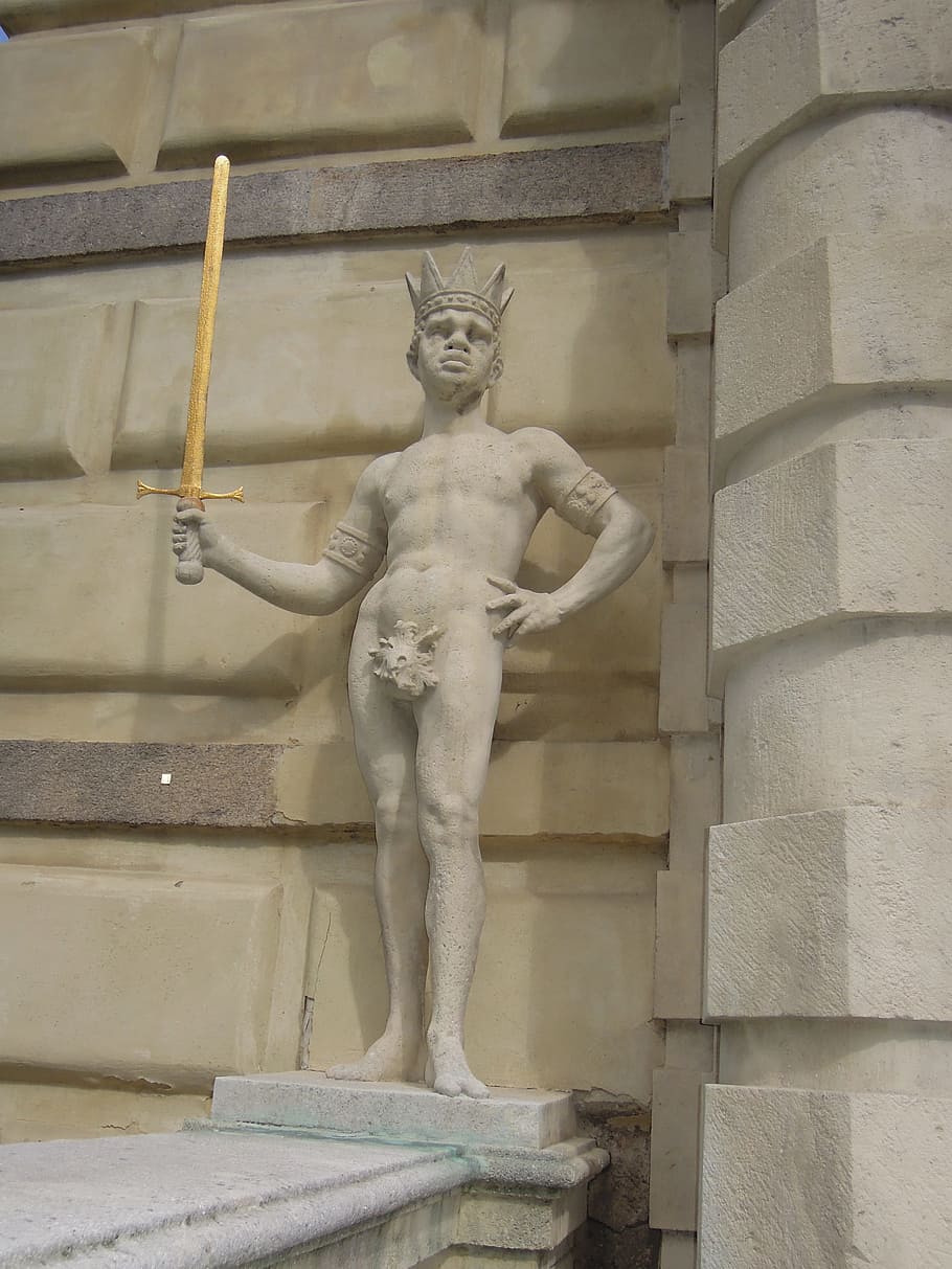statue, art, sword, sculpture, art and craft, human representation HD wallpaper