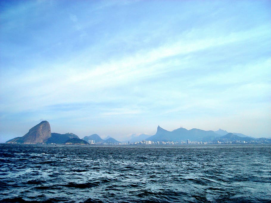 Rio De Janeiro, Baia De Guanabara, brazil, ocean, beach, mar, HD wallpaper