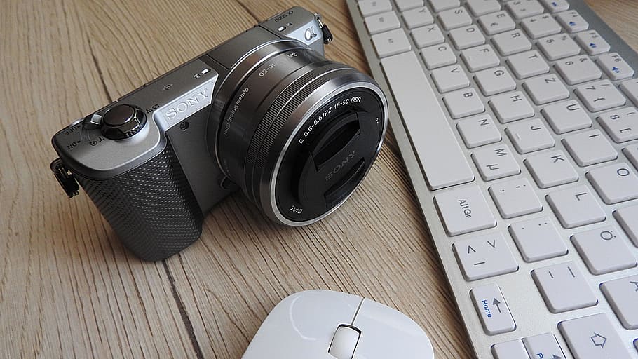 camera, keyboard, digital camera, technology, computer keyboard HD wallpaper