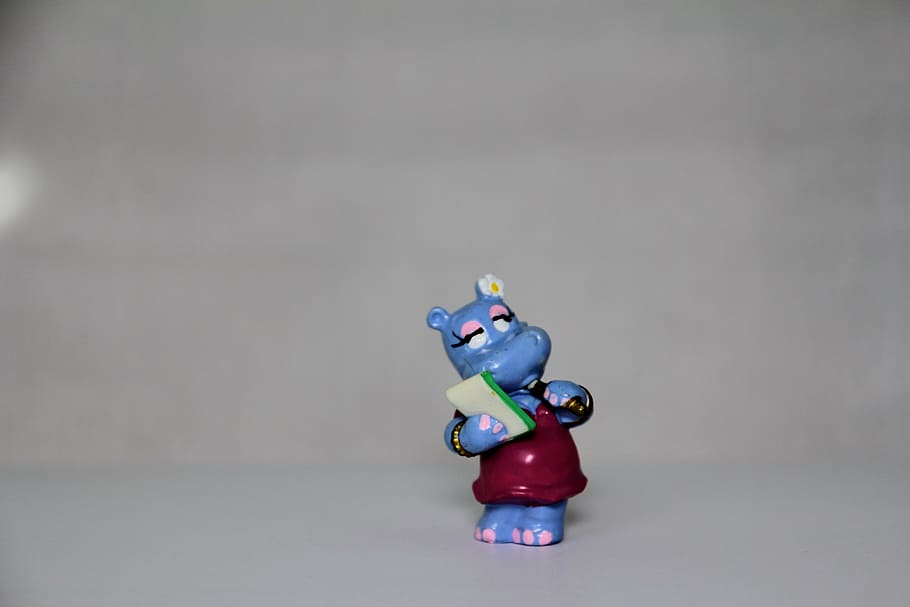 blue hippopotamus toy, secretary, susi sunshine, business, career, HD wallpaper