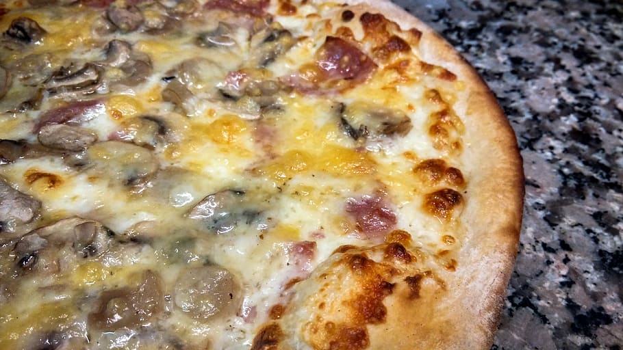 Bacon, Pizza, Cheese, Mozzarella, Lunch, food, dinner, italian HD wallpaper