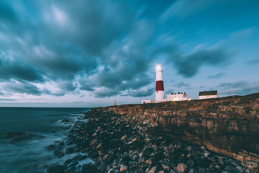 lighthouse during daytime, light house, coast, beacon, water