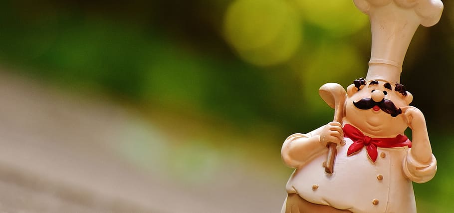 selective focus photography of chef figurine, chefs, figures, HD wallpaper