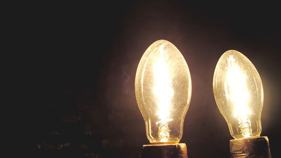 Lamps, Darkness, Light, lighting equipment, in a row, illuminated HD wallpaper