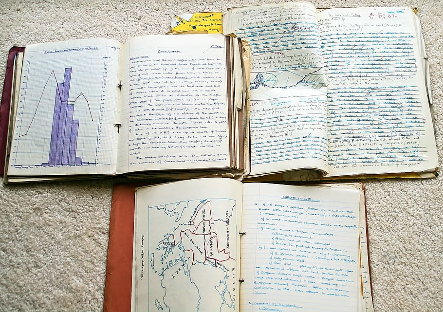 three assorted-title books, School, Books, Exercise, Geography HD wallpaper