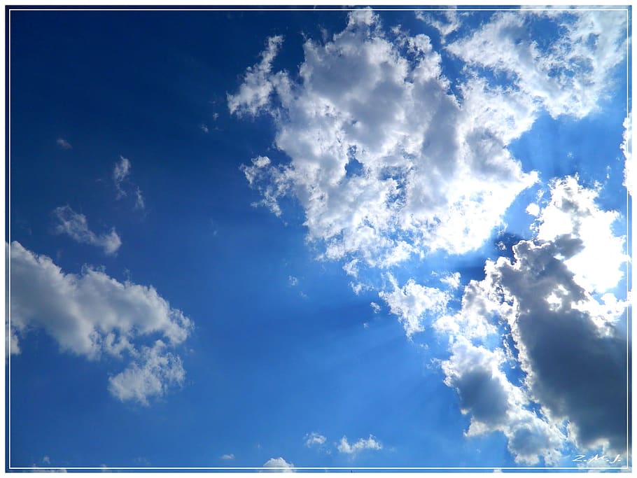 the sky, the clouds, cloud - sky, blue, beauty in nature, scenics - nature HD wallpaper