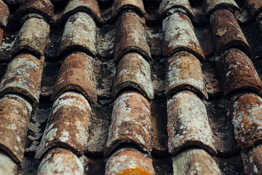 closeup photo of brown roof shingles, close-up photography of brown roof during daytime HD wallpaper