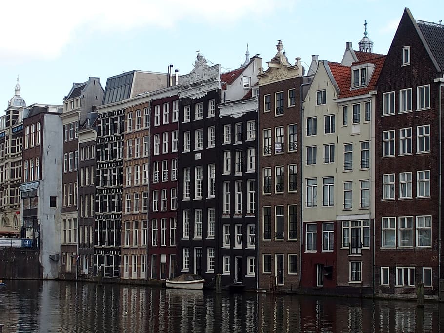 amsterdam, netherlands, downtown, building exterior, architecture HD wallpaper